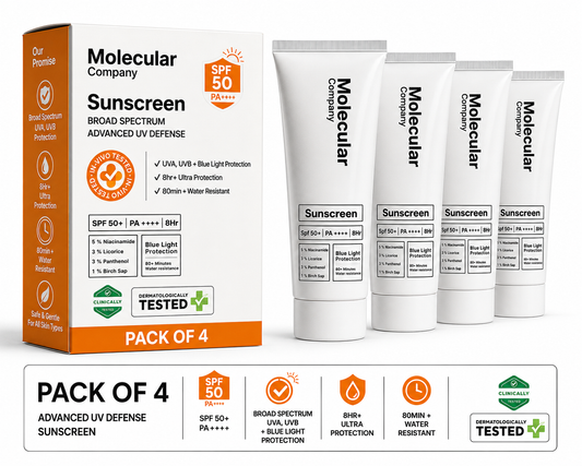 Molecular Company Sunscreen SPF 50+ pack of 4
